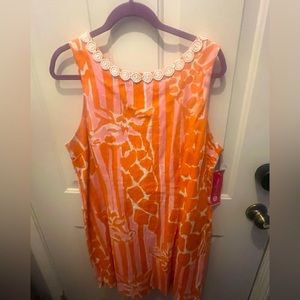 NWT Limited Edition Lilly Pulitzer x Target Giraffesy Shift Dress, Size 18